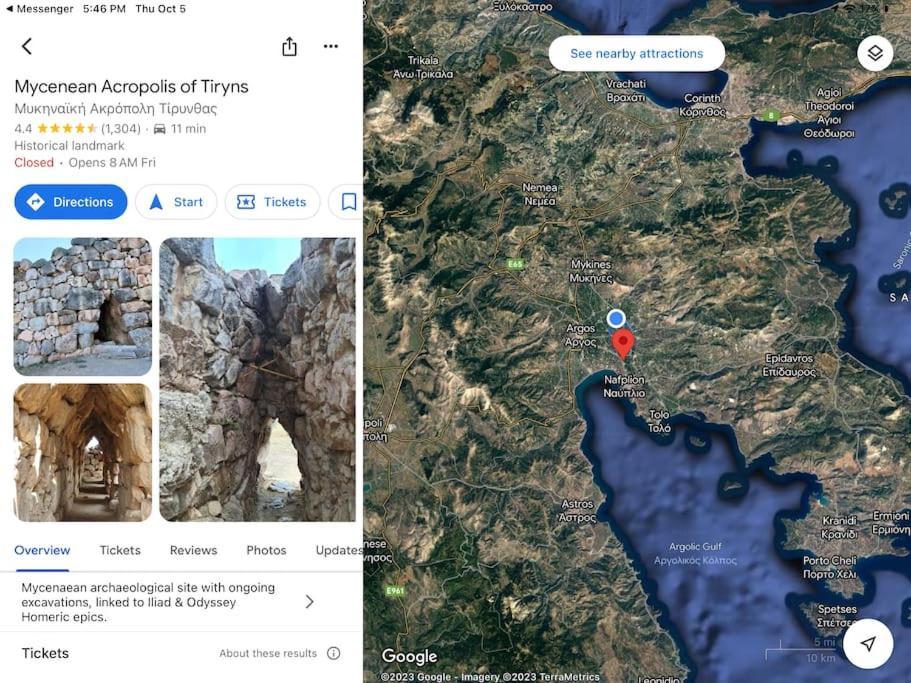 Lidas Sunny Guest House Argolis Nafplio Eksteriør billede
