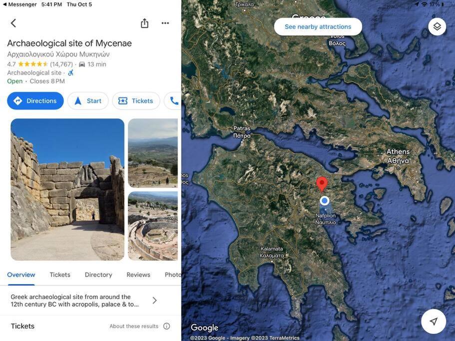 Lidas Sunny Guest House Argolis Nafplio Eksteriør billede